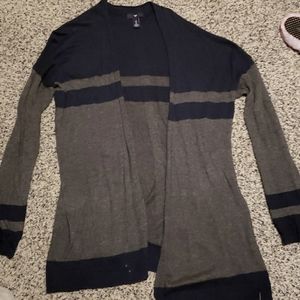Navy and Grey Cardigan